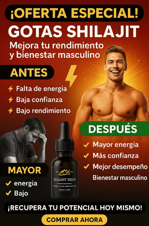 Shilajit Himalaya + Testosterona + Tamaño + Enegia + Rendimiento Sexual