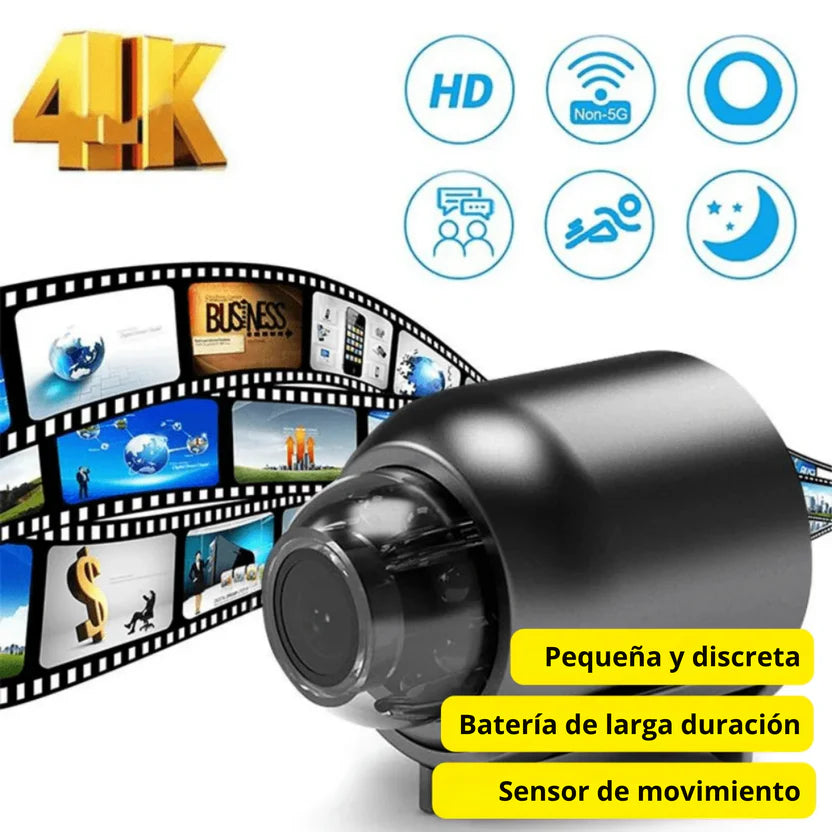 📸 MiniCam™ Cámara de Seguridad Portátil Full HD