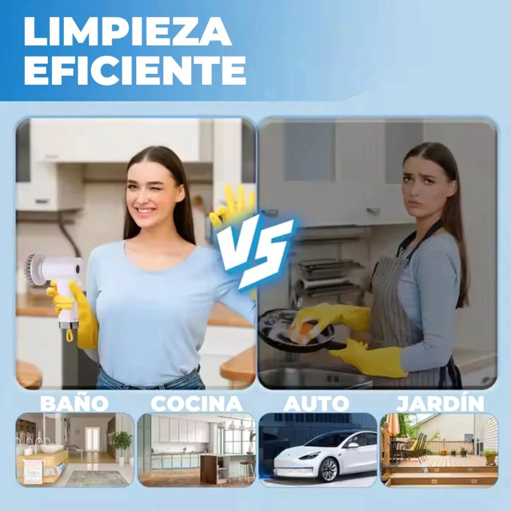 Cepillo Clean 5 en 1 Limpia De Todo En Segundos fácil