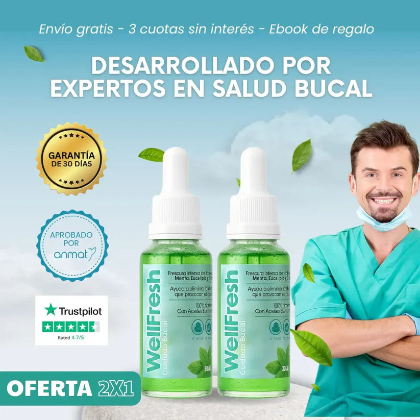 Wellfresh - Gotas naturales para el mal aliento